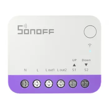 Mini WiFi Smart Switch Sonoff MINI-RBS — kompakts dizains, attālināta vadība caur Wi‑Fi