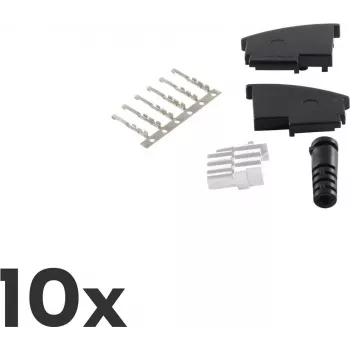 ShiverPeaks BS72020-SET10 TAE N vadu savienotājs, melns