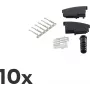 ShiverPeaks BS72020-SET10 TAE N vadu savienotājs, melns