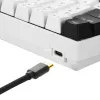 SKILLER SGK50 S4, Gaming tastatūra balta/melna, PT izkārtojums, Kailh Red