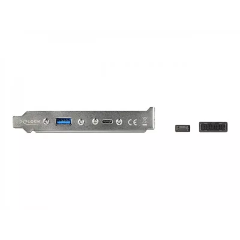 Slota kronšteins DeLOCK 89934 ar 1 x USB Type-C un 1 x USB Type-A pieslēgvietu