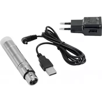 Bezvadu DMX uztvērējs EUROLITE AKKU QuickDMX 70064699 ar bateriju darbināms bezvadu DMX uztvērējs