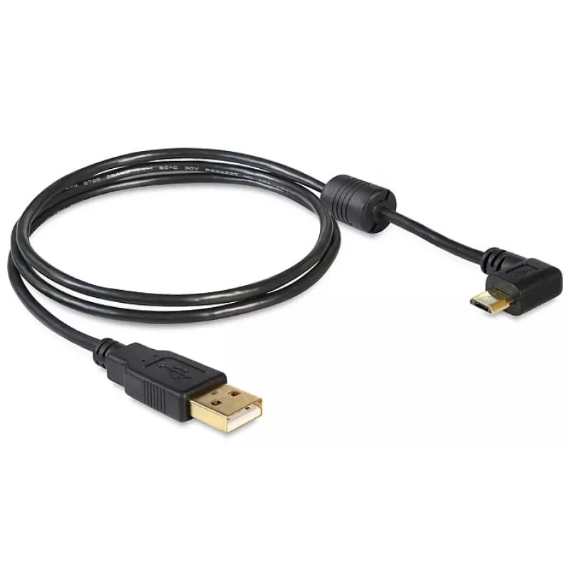 USB kabelis DeLOCK 83147 USB 2.0 1 m USB A Micro-USB B Melns