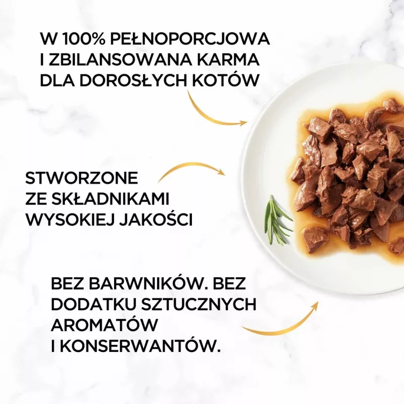 GOURMET Gold Sauce Delight Beef - mitrā kaķu barība - 85 g