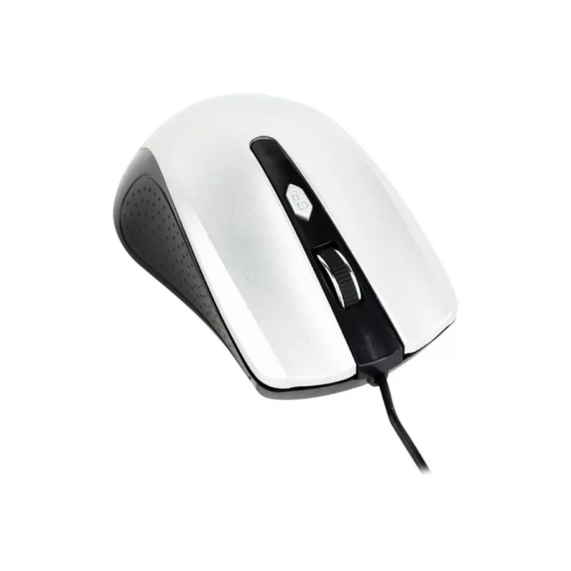 Vadu optiskā datorpele abām rokām GEMBIRD MUS-4B-01-BS, USB Type-A, 1200 DPI, 4 pogas, melna/sudrabota