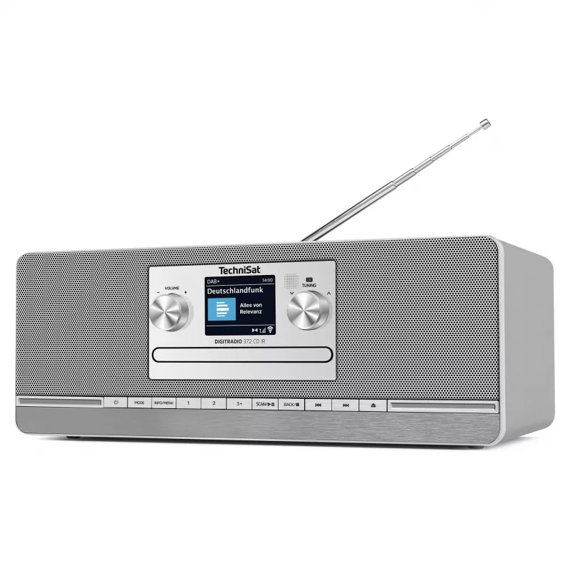 TechniSat DIGITRADIO 372 CD IR interneta analogā un digitālā antracīta, sudraba