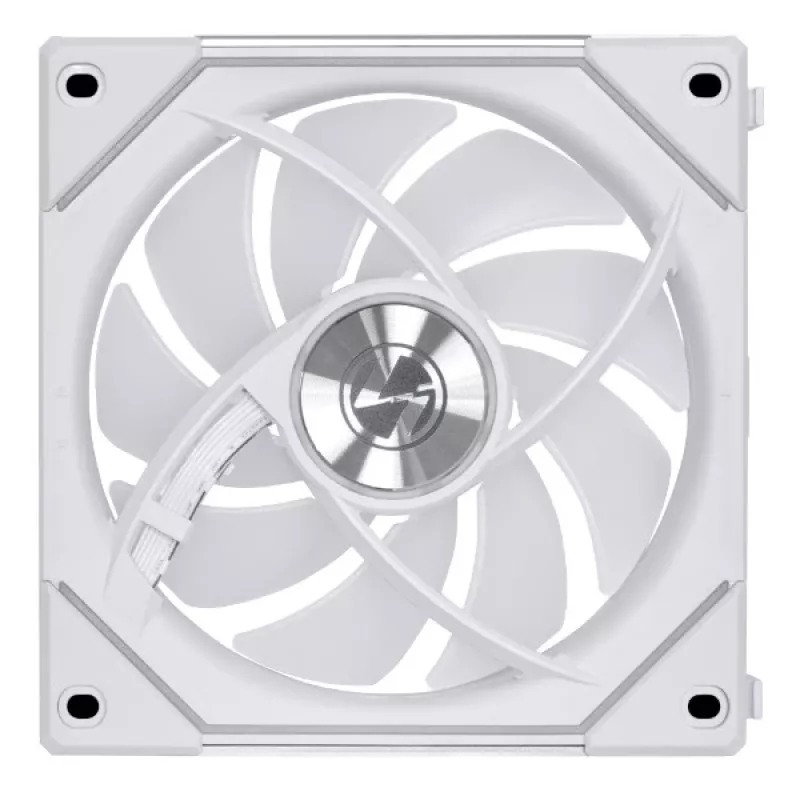 120mm Lian Li UNI FAN SL-INF Wireless ARGB PWM — balts, modulāra magnētiskā ventilatora sistēma