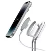 Tālruņa statīvs SODI SIM-300 sudraba MagSafe — galda turētājs MagSafe saderīgam iPhone