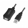 LogiLink USB 2.0 pagarinātājkabelis - 5,0 m USB kabelis 5 m USB A