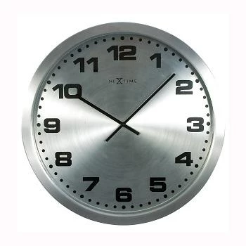 NeXtime pulkstenis 2906zw Mercure, Ø25 cm, sienas, sudrabs