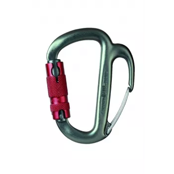 Karabīne Petzl Freino — nolaišanās/nobraukšanas karabīne ar bremzēšanas funkciju