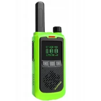 Rokas divvirzienu rācija Baofeng BF-T17 zaļa — 16 kanāli, 5W, 400–470 MHz, 1500 mAh akumulators