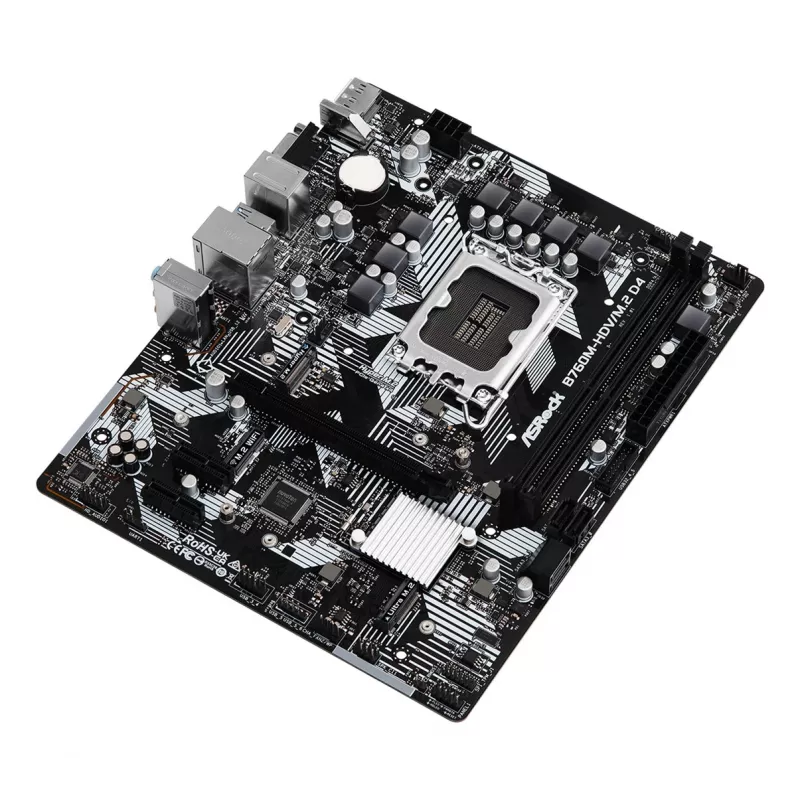 ASRock B760M-HDV/M.2 D4 DDR4 LGA 1700 Micro-ATX mātesplate