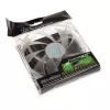 SilverStone SST-FN121-P-GL 120 mm korpusa ventilators ar zaļu LED apgaismojumu