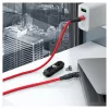 USB kabelis RealPower MagneticCharge 100 1m USB C sarkans ātrai uzlādei