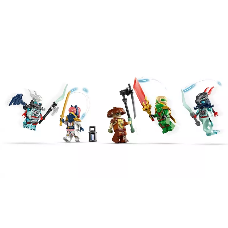 LEGO NINJAGO komplekts 71845 Lloyd’s Jet Mech — 1112 detaļas, 5 minifigūras, kustīgi spārni, augstums 240 mm