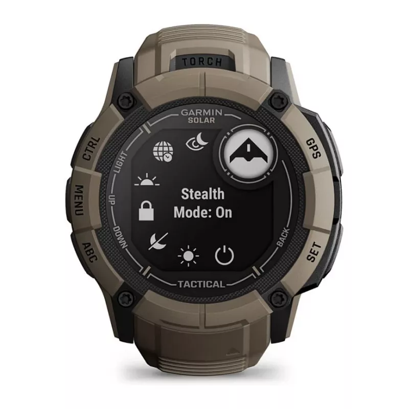 Garmin Instinct 2X Solar Tactical Edition 2,79 cm (1,1) MIP 50 mm Digital 176 x 176 pikseļi Skārienekrāns Zaļš GPS (satelīts)