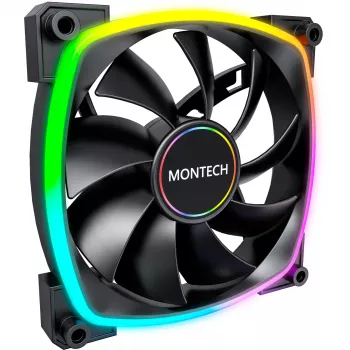 Ventilators Montech AX140 PWM 14 cm melns 540-1760 RPM