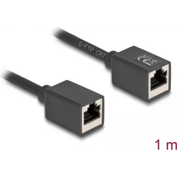 Tīkla vads DeLOCK 90325 RJ-45 Cat6a 1 m Melns