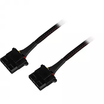 Sharkoon SATA Y strāvas adapteris 4P Molex 0,15 m melns - digitālais/datu - barošanas avots