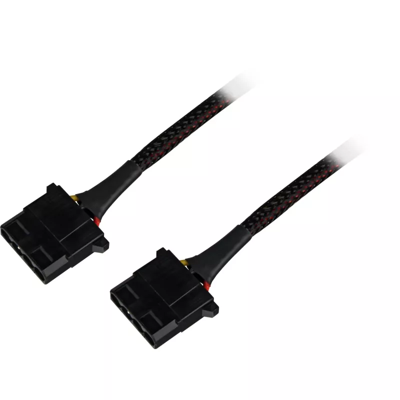 Sharkoon SATA Y strāvas adapteris 4P Molex 0,15 m melns - digitālais/datu - barošanas avots