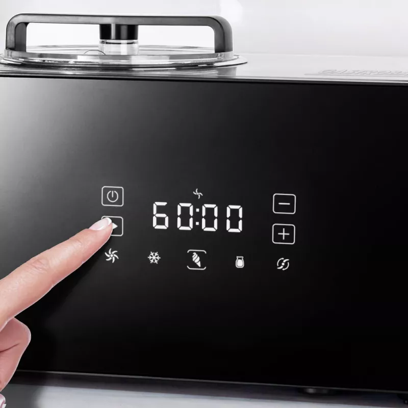 Tradicionālais saldējuma gatavotājs Gastroback Design Advanced Control 1,5 L 150 W Melns satīna tērauds