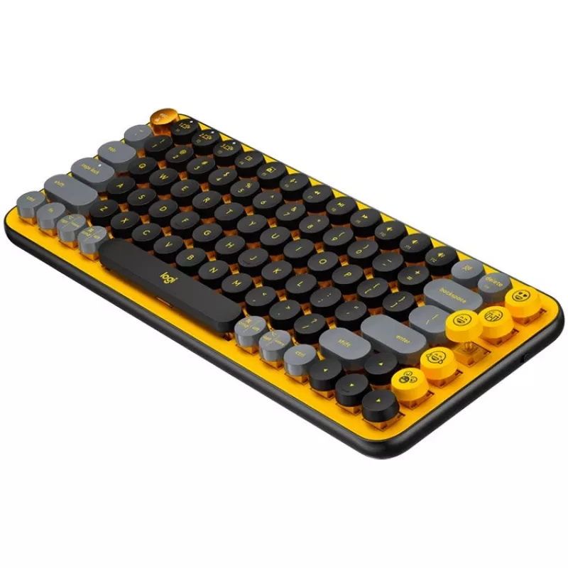 Logitech POP Keys Bezvadu Mehāniskā Tastatūra Mini QWERTY Emocijzīmju Taustiņi