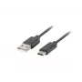 USB 2.0 kabelis LANBERG CA-USBO-10CU-0005-BK — USB A uz USB C, 0,5 m, melna