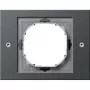 Sienas plāksne Gira TX_44 antracīta, termoplastmasa, 110×86 mm, biezums 16,3 mm