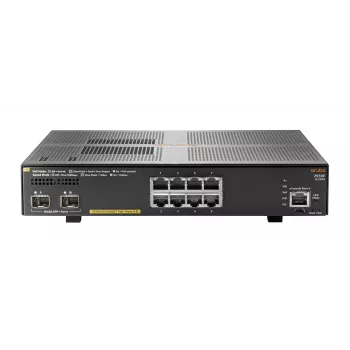 Hewlett Packard Enterprise HPE Aruba 2930F 8G PoE+ 2SFP+ - Slēdzis - L3 - pārvaldīts - 8 x 10/100/1000 (PoE+) + 2 x 1 Gigabit/10 Gigabit SFP+ (augšupsaite) - uzstādāms statīvā - PoE+ (125