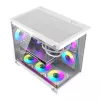 Datora korpuss DarkFlash B275 PRO (balts) ar 6 ventilatoriem