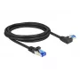 Tīkla kabelis DeLOCK RJ45 Cat.6A S/FTP 2m melns