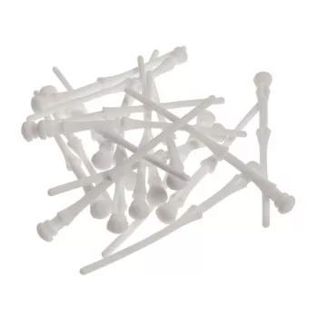 Akasa AK-MX003-WKT20 pretvibrācijas datora ventilatora stiprinājumi, balts, 20 gab. iepakojumā