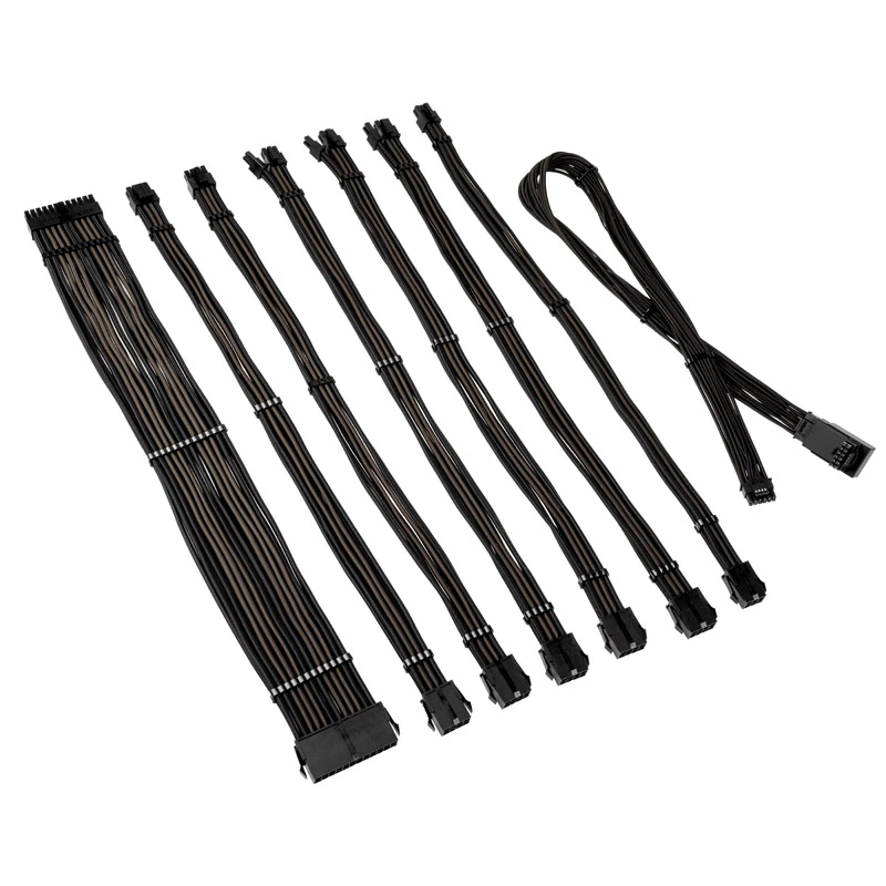 Kabeļa pagarināšanas komplekts Kolink Core Pro 12V 2x6-pin Type 1 – Jet Melns/Gunmetal