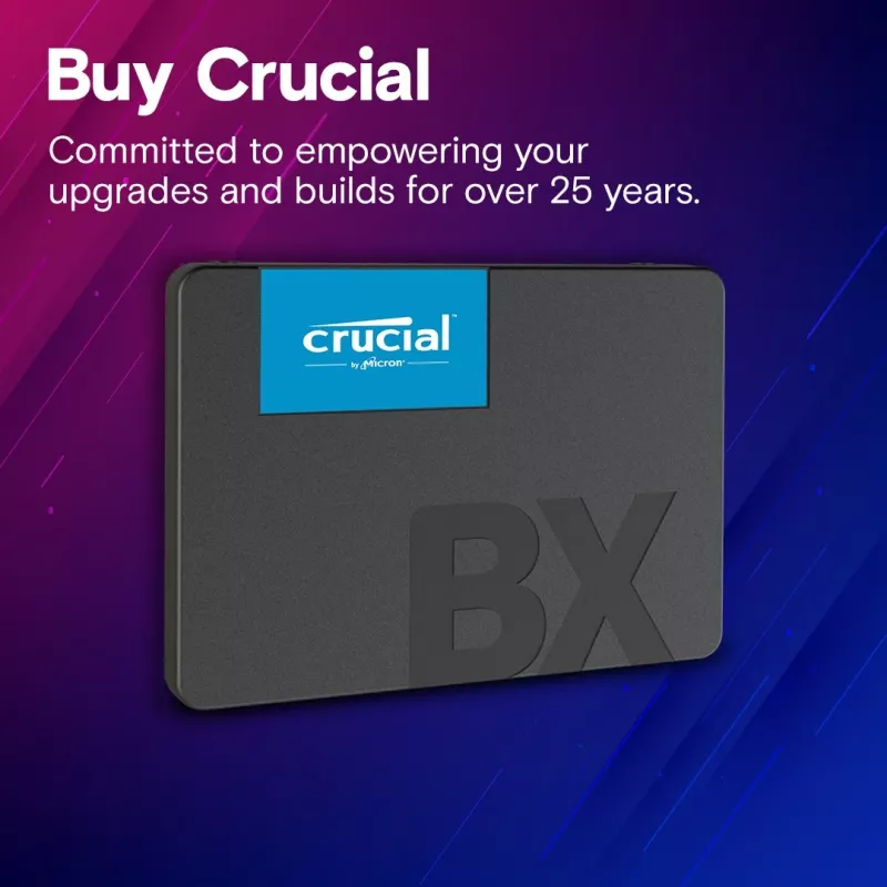 SSD disks Crucial 4 TB 2.5 collu SATA 3D NAND CT4000BX500SSD1