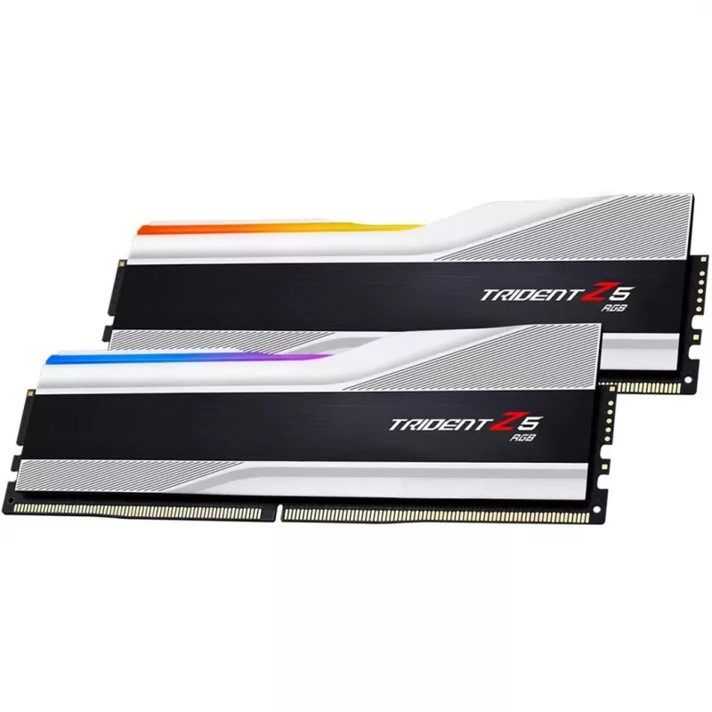 DIMM 64 GB DDR5-6400 (2x 32 GB) Dual-Kit, Arbeitsspeicher silber/schwarz, F5-6400J3239G32GX2-TZ5RS, Trident Z5 RGB, INTEL XMP