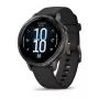 Garmin Venu 4 3,05 cm (1,2) AMOLED 41 mm Digitāls 390 x 390 pikseļi Skārienekrāns Melns Wi-Fi GPS (satelīts)