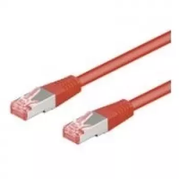 Wentronic Goobay CAT 6 ielāpu vads, S/FTP (PiMF), sarkans, 15 m - LSZH bez halogēna, varš (68284)