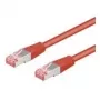 Wentronic Goobay CAT 6 ielāpu vads, S/FTP (PiMF), sarkans, 15 m - LSZH bez halogēna, varš (68284)