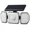 Maclean IP65 saules LED lampa ar kustības un krēslas sensoru IP65 4W 320lm 4000K Li-ion 1200 mAh 3 darbības režīmi prožektors drošībai dārzam ieejai HQ