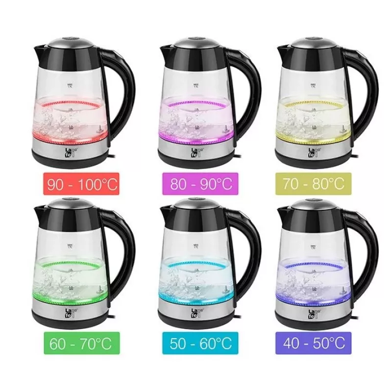 Tējkanna Lafe LAFCZA46806, 2200 W, 1,7 L, Melna