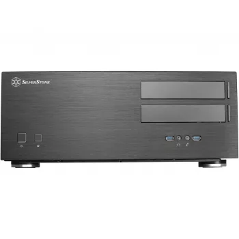 SilverStone Grandia GD08 - Dators - SSI EEB - bez barošanas bloka - melns - USB/Audio