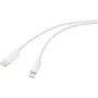 Renkforce USB kabelis USB 2.0 USB-C spraudnis Apple Lightning spraudnis balts (RF-6857550)
