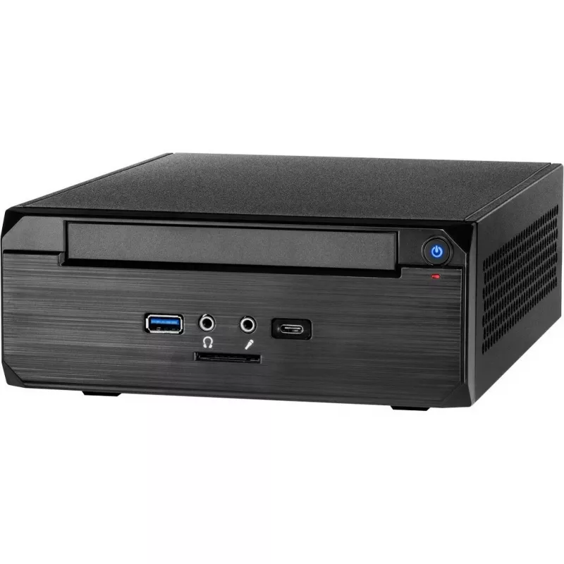 INTER-TECH ITX MW-02 Type C 3.0 iekļauts ārējais USB 3.0 Type C savienotājs iekļauts plāns DVD nodalījums (88881246)