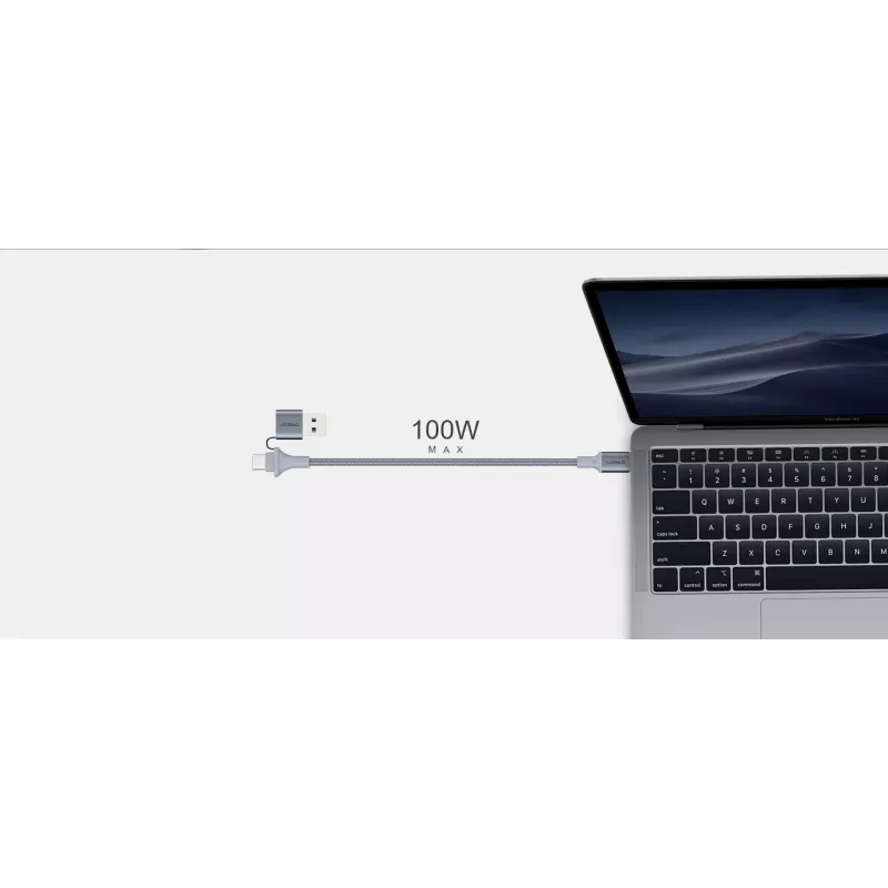 USB Type-C 2-in-1 kabelis Orsen S8, 5A, 1,5 m (ātrā uzlāde/dati)