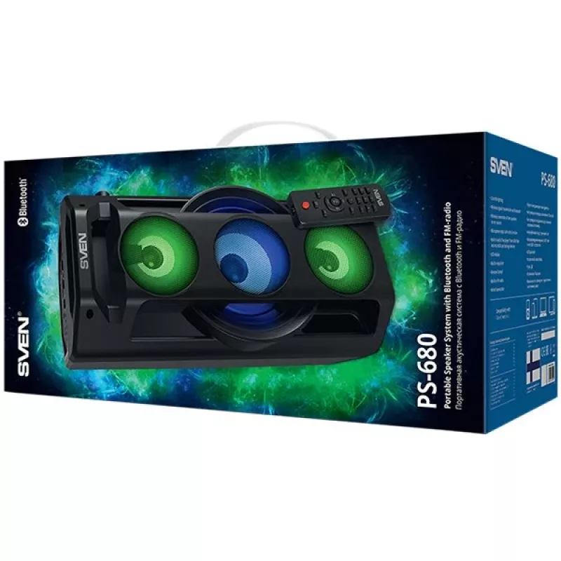 SVEN PS-680 Bluetooth skaļrunis 65W, FM, karaoke