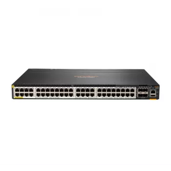 Hewlett Packard Enterprise HPE Aruba 6300M - Slēdzis - L3 - pārvaldīts - 48 x 100/1000/2,5G/5G (PoE+) + 4 x 1 Gigabit / 10 Gigabit / 25 Gigabit / 50 Gigabit SFP56 (Augšupielāde / Sakraušana)
