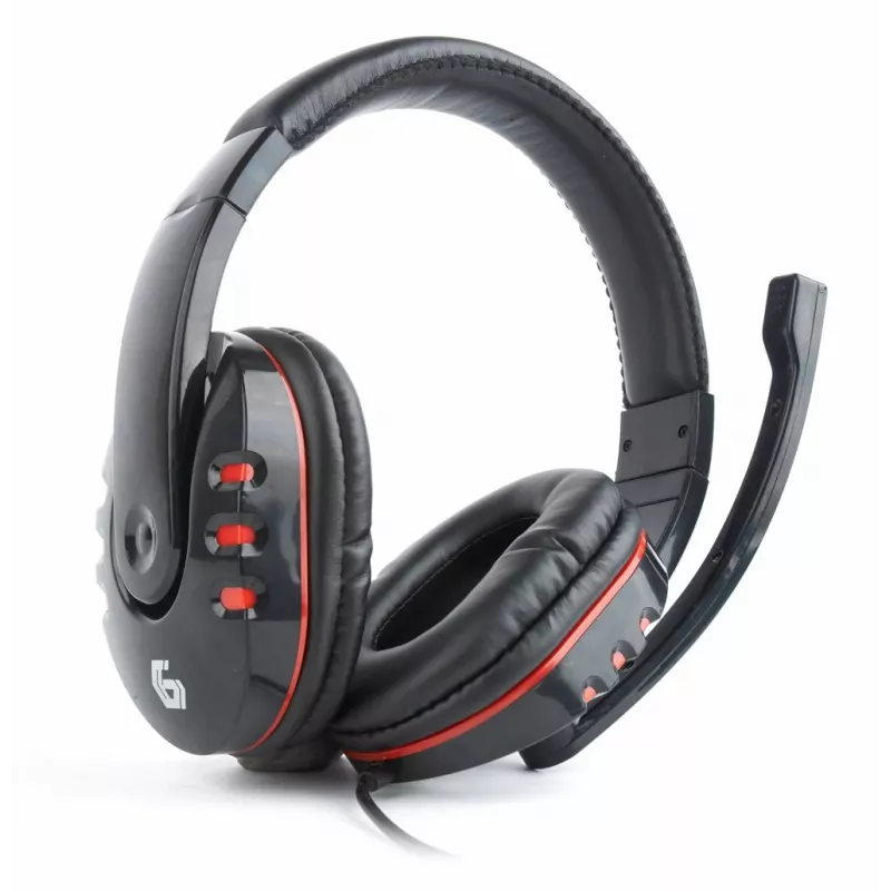 Gembird GHS-402 austiņas/headsets Vadu galvas saite Gaming Melns