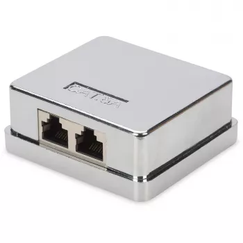 Virsmas montāžas kārba Digitus CAT 6A 2-portu