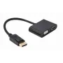 DisplayPort kabelis Gembird A-DPM-HDMIFVGAF-01 0.1 m Melns